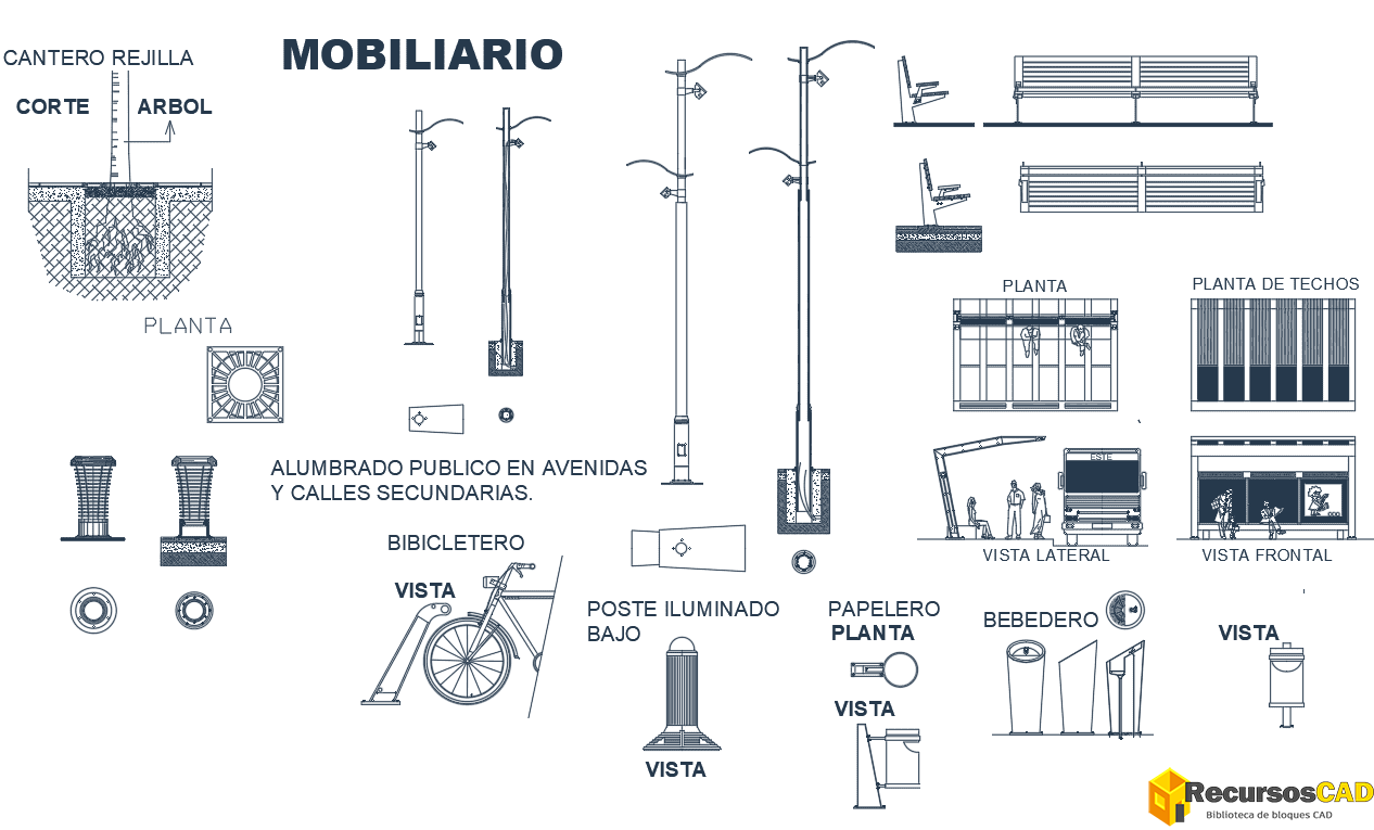 Mobiliario Urbano para Espacios Públicos