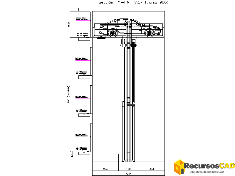 Montacargas de Vehículos (Corsa_900)