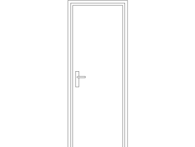 Bloques DWG de Puertas de Paso Interior 0.72 m