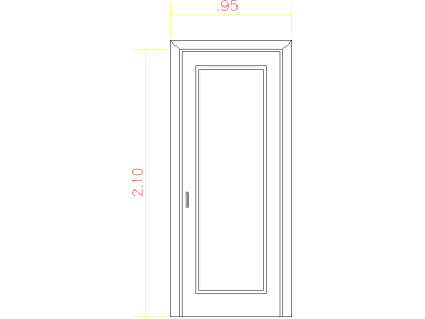 Puertas de paso acristaladas 2 hojas