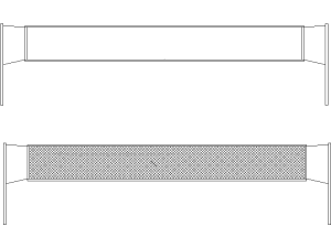 Bloques DWG de RED voleibol hombres a 2.43 m para AutoCAD Gratis