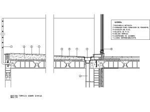 Detalles Constructivos: Sección Terraza sobre Garaje