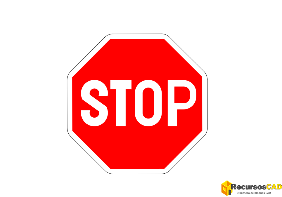 Bloques DWG De Se al De Stop R 2 Para AutoCAD 2D RecursosCAD Bloques DWG De Se al De Stop R 2 Para AutoCAD 2D RecursosCAD