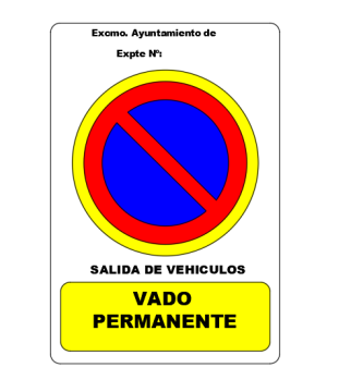 Señal Vado Permanente