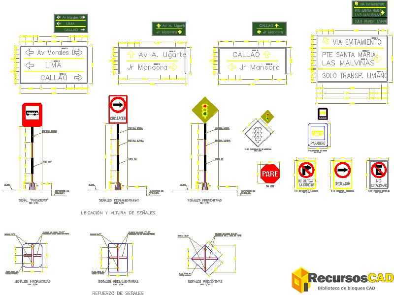 Señalización Vertical para Obras