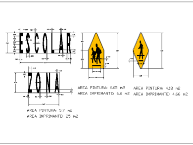 Señalización Vial Zona Escolar