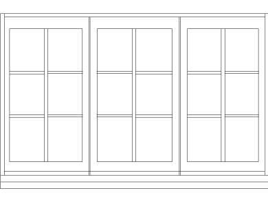 Bloques DWG Ventanas 200 cm