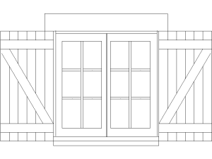 Ventana de Madera Antigua 2