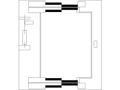 ascensor de 2300 mm x 2500 mm de doble embarque