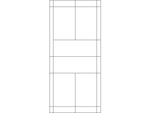 Descargar cancha bádminton AutoCAD DWG Gratis – plano 2D