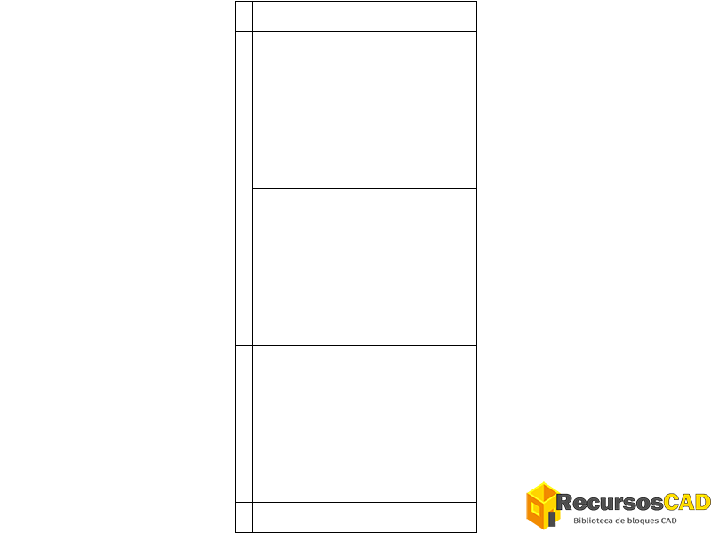 Bloques DWG de cancha de bádminton 6.1x13.4 para AutoCAD 2D gratis