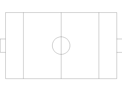 Bloques DWG de canchas de fútbol 7