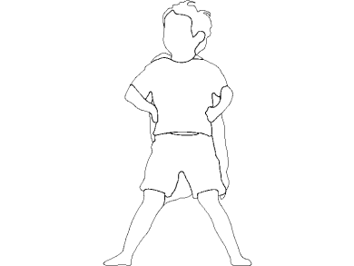 Bloques DWG de Niños Jugando (10)