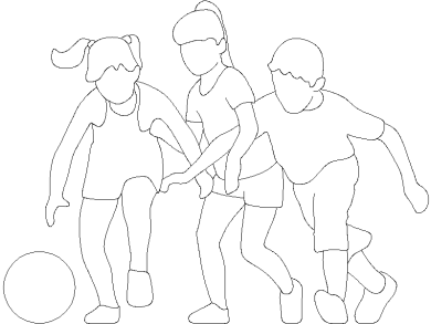 Bloques DWG de Niños Jugando (3)