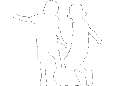 Bloques DWG de Niños Jugando (5)