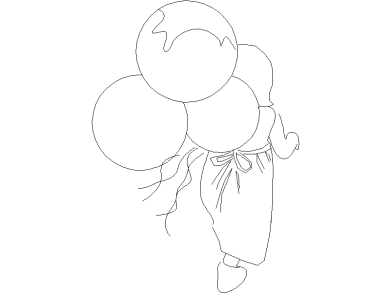 Bloques DWG de Niños Jugando (9)