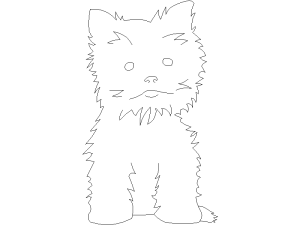 Descargar perro pomerania AutoCAD DWG Gratis – Bloque