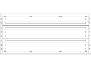 Bloque DWG piscina olimpica 50x25m para AutoCAD