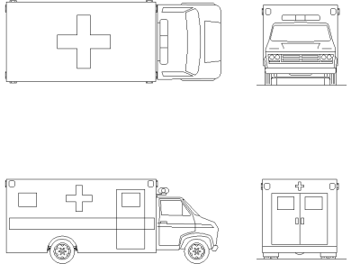 Bloques DWG de Ambulancia