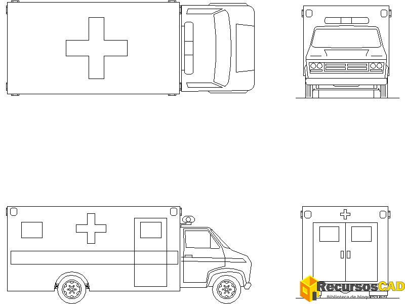 Bloques DWG de Ambulancia