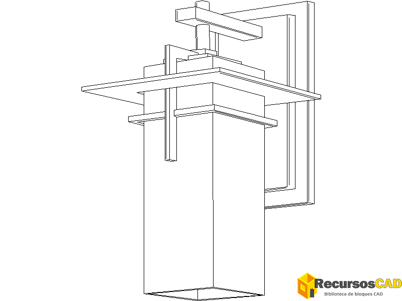 Aplique de pared de bronce moderno