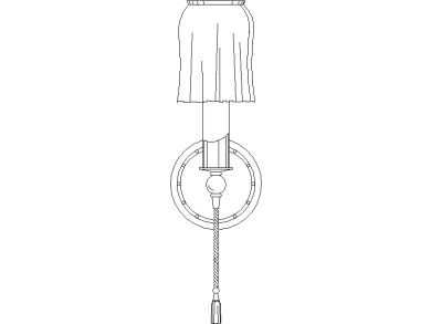 Aplique de una sola vela