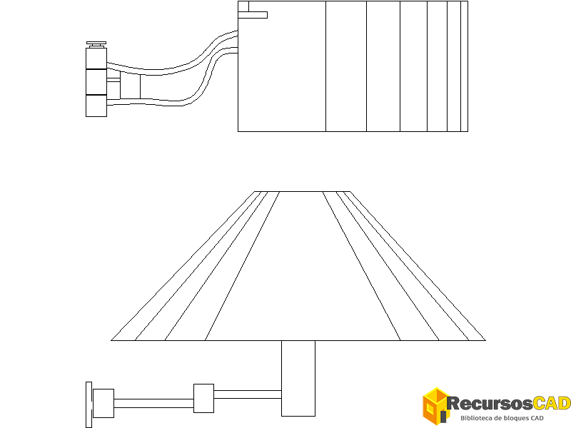 Apliques armados con pantallas de lámparas