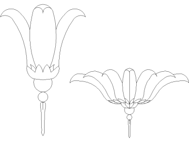 Apliques con forma de flor