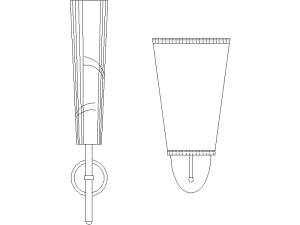 Apliques de cono con iluminación superior