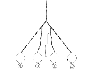Bloques DWG de Candelabros Rústicos