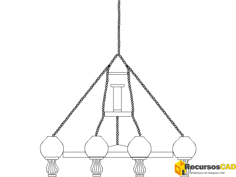 Bloques DWG de Candelabros Rústicos