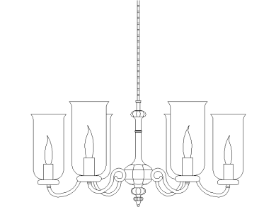 Araña con pantallas de cristal