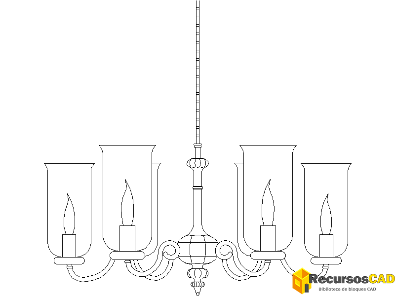 Araña con pantallas de cristal