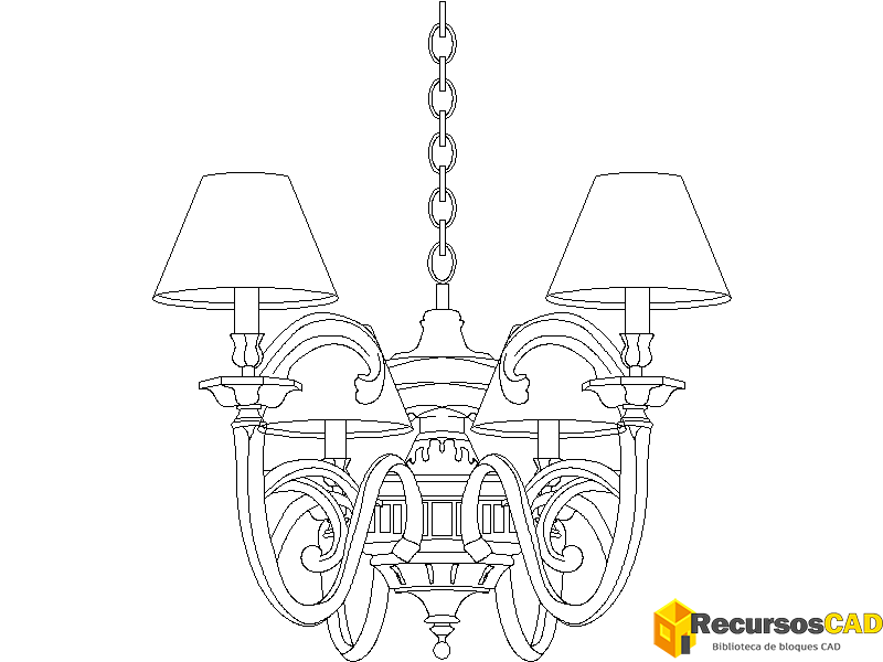 Araña cónica de latón