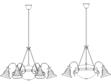 Araña de campanas de cristal