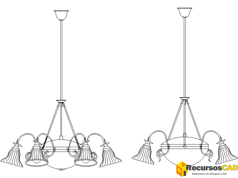Araña de campanas de cristal