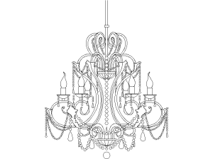 Araña de cristal de lujo