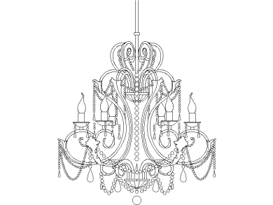 Araña de cristal de lujo