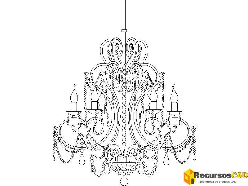 Araña de cristal de lujo