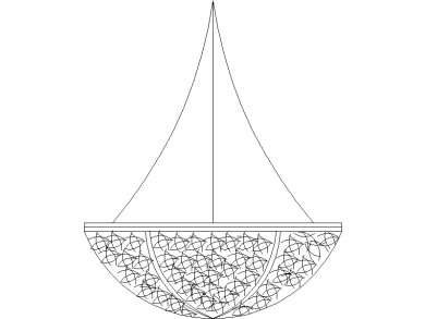 Araña de cuenco de vidrieras