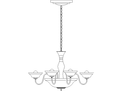 Araña de madera encadenada