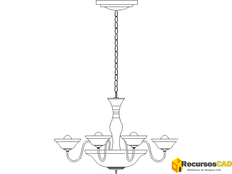 Araña de madera encadenada