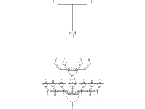 Araña de velas altas
