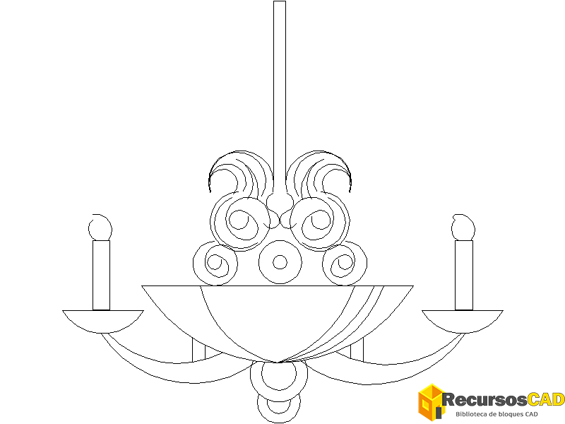 Araña de velas en vidrio soplado