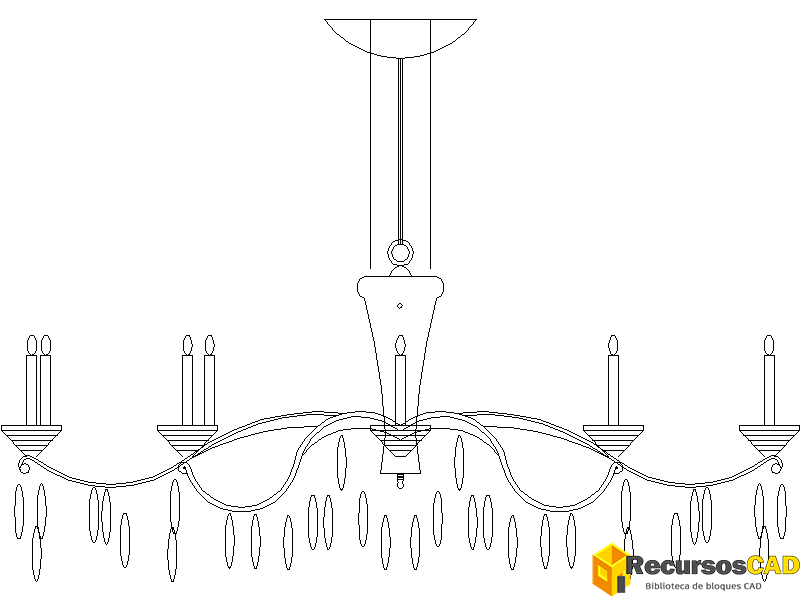 Araña delgada con 10 velas