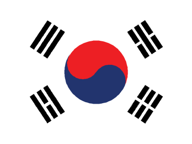 Bandera de Corea del sur