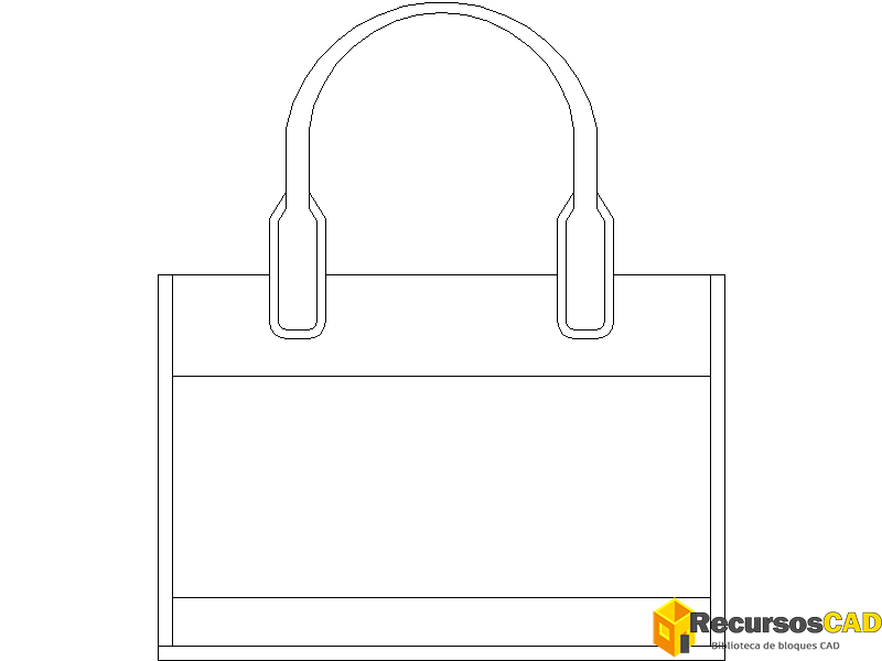 Bolso con asa de goma