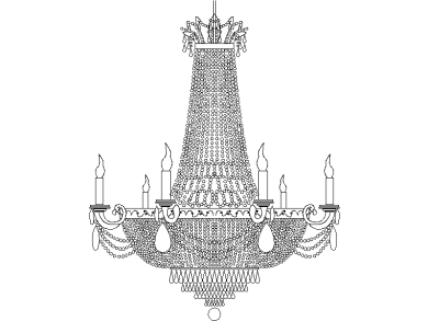 Candelabro antiguo imperio
