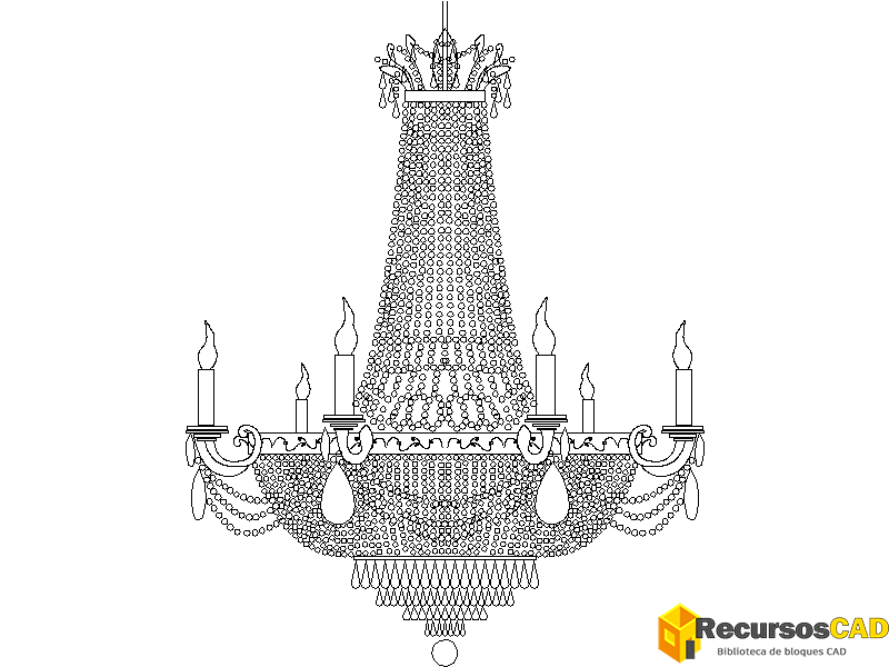 Candelabro antiguo imperio