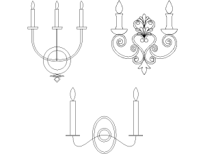 Candelabros de pared